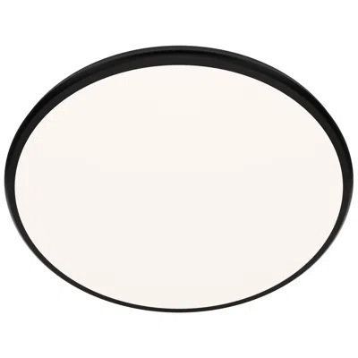 Wac Parthenon 1.13"h X 22"w 1-light Flush Mount In Black