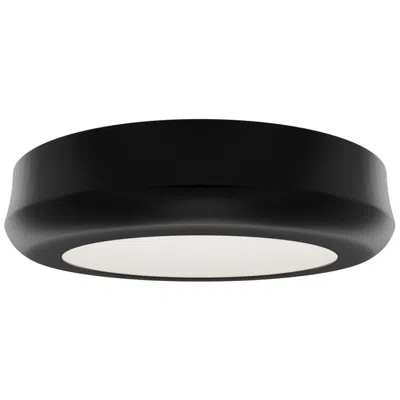 Wac Parthenon 1.13"h X 5"w 1-light Flush Mount In Black