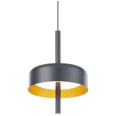 Wac Pierce 10.13"h X 7"w 1-light Mini Pendant In Black