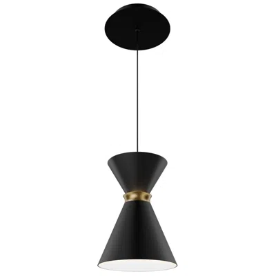Wac Pin Up 8.88"h X 5.88"w 1-light Mini-pendant In Black