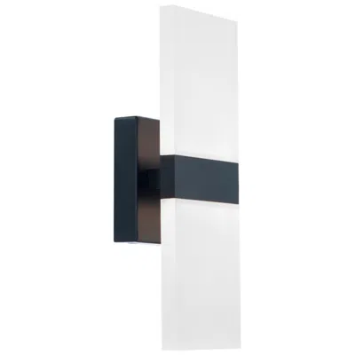 Wac Roland 12 In. X 4.5 In. X 2.5 In. Wall Sconce In Black