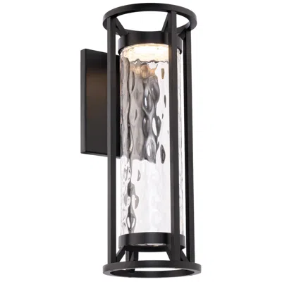 Wac Roslyn 19"h X 7"w 1-light Outdoor Wall Light In Black