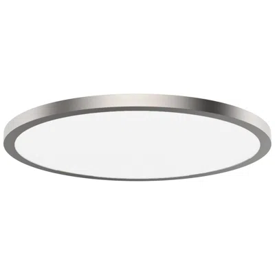 Wac Round 1"h X 24"w 1-light Flush Mount In Bronze