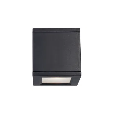 Wac Rubix 5" High Black Led Up - Down Wall Light