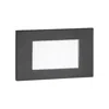 Wac Saavy 5" Wide Black Metal Rectangular Led Step Light