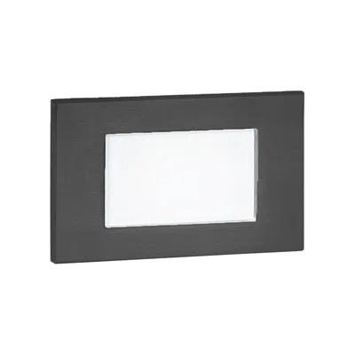 Wac Saavy 5" Wide Black Metal Rectangular Led Step Light