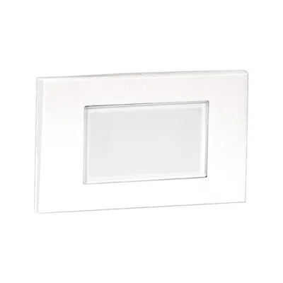 Wac Saavy 5" Wide White Metal Rectangular Led Step Light