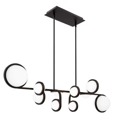 Wac Satalite 13.5"h X 42.06"w 10-light Linear Pendant In Black
