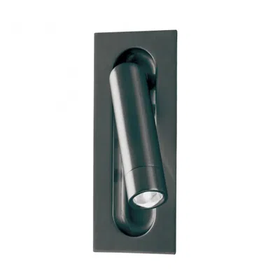 Wac Scope 7"high Black Led Headboard Wall Light