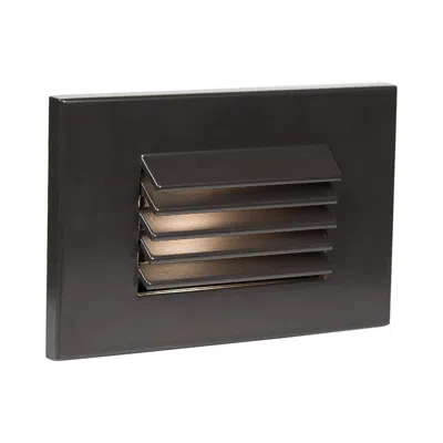 Wac Scot 5" Wide Bronze Louvered Horizontal Led Step Light