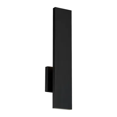 Wac Stag 2.5"h X 4.5"w 1-light Outdoor Wall Light In Black