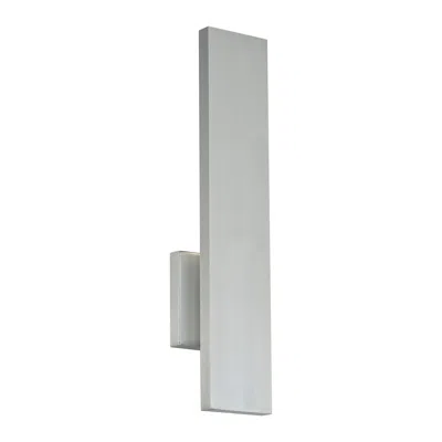 Wac Stag 2.5"h X 4.5"w 1-light Outdoor Wall Light In Brushed Aluminum