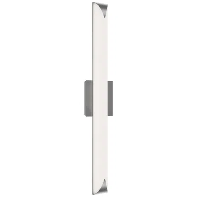 Wac Straitaway 2.75"h X 32"w 1-light Bath Vanity & Wall Light In Brushed Nickel