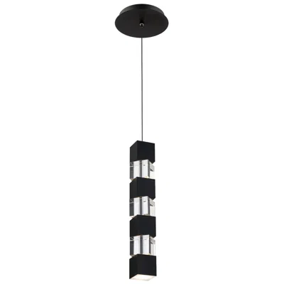 Wac Super Star 13.75"h X 2"w 1-light Mini-pendant In Black