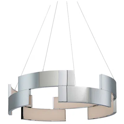 Wac Trap 6"h X 27"w 1-light Pendant In Chrome