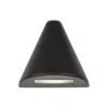 Wac Triangle 3 1/2" Wide Black Led Deck Light