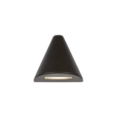 Wac Triangle 3 1/2" Wide Bronze Brass Led Deck Light