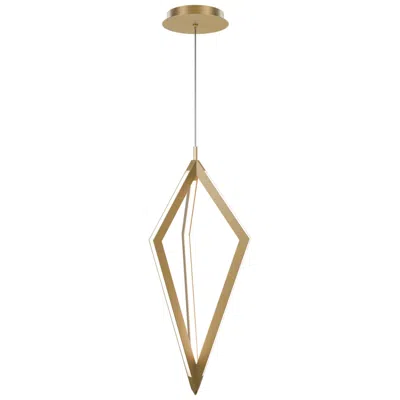 Wac Tribeca 19.88"h X 7.88"w 3-light Mini-pendant In Aged Brass