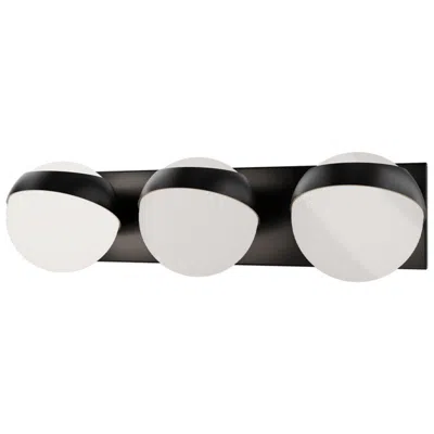 Wac Tripoli 4.38"h X 20"w 3-light Bath Vanity & Wall Light In Black