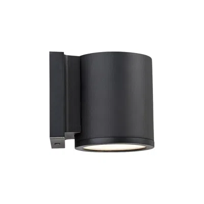 Wac Tube 6" High Black Finish Dark Sky Led Outdoor Wall Light