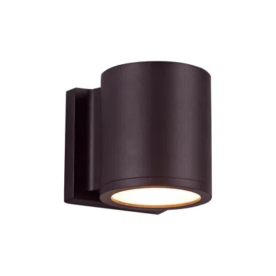 Wac Tube 6" High Bronze Led Outdoor Wall Light