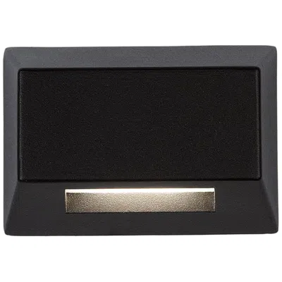 Wac Turro 3 1/2" Wide Black Led Deck And Patio Light