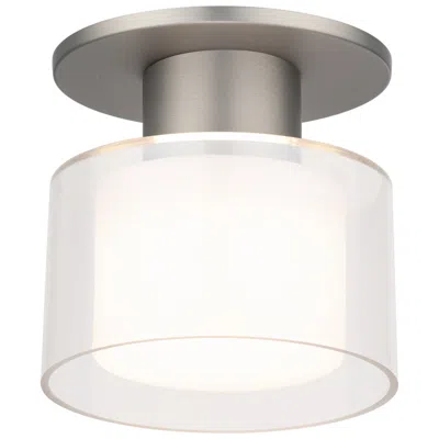 Wac Twist-n-lite 5"h X 5"w 1-light Semi-flush Mount In Brushed Nickel