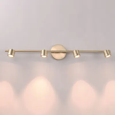 Wac Vector 34" Wide Brushed Brass Led Track-style 4-light Fixture