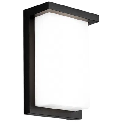 Wac Vega 9"h X 6"w 1-light Outdoor Wall Light In Black