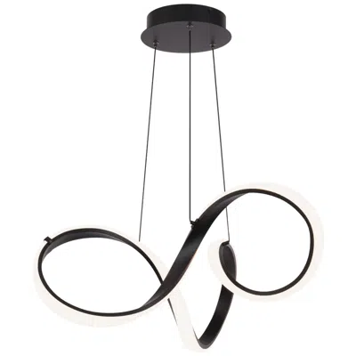Wac Vornado 10"h X 23"w 1-light Pendant In Black