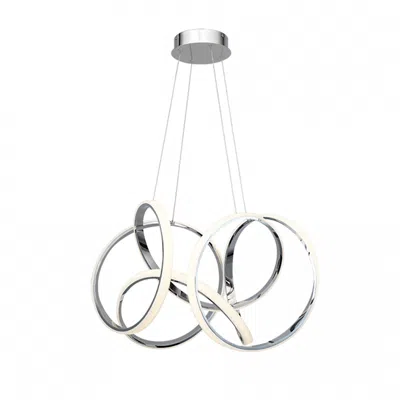 Wac Vornado 29" Wide Chrome Led Ribbon Pendant Light