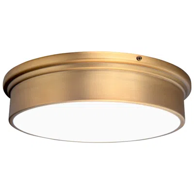 Wac York 12" Wide Aged Brass Led Ceiling Light