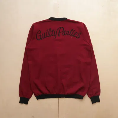 Pre-owned Wacko Maria Aw11  Mohair Cardigan In Red