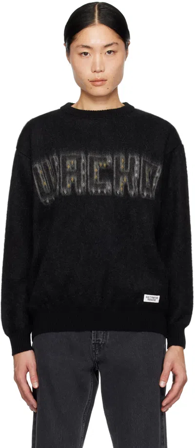 Wacko Maria Black Brushed Sweater