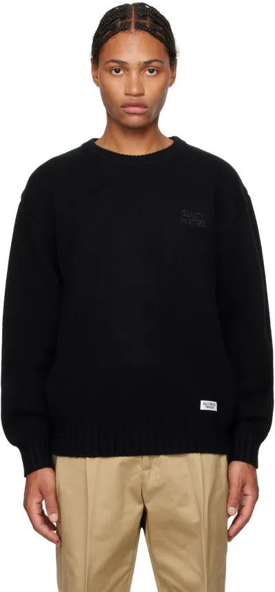 Wacko Maria Black Classic Knit Sweater
