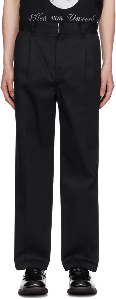 Wacko Maria Black Dickies Edition Pleated Trousers
