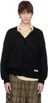 Wacko Maria Patch-pocket Cardigan In Black