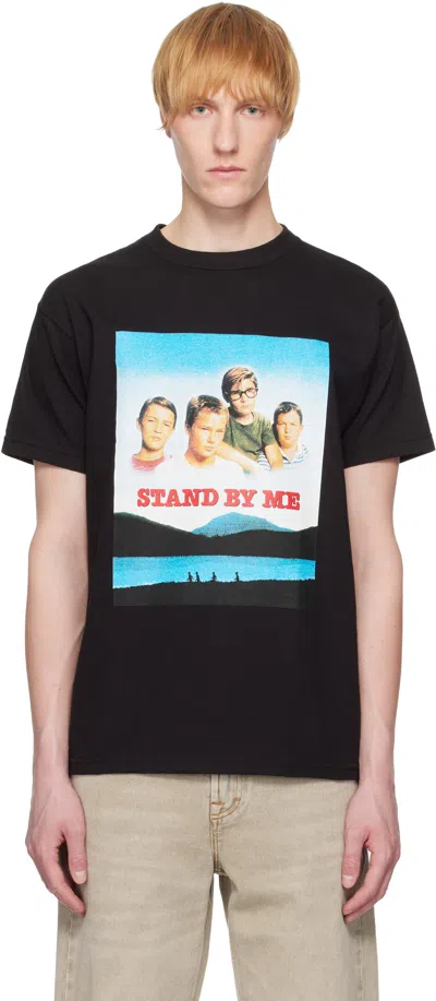 Wacko Maria Black 'stand By Me' Crew Neck T-shirt