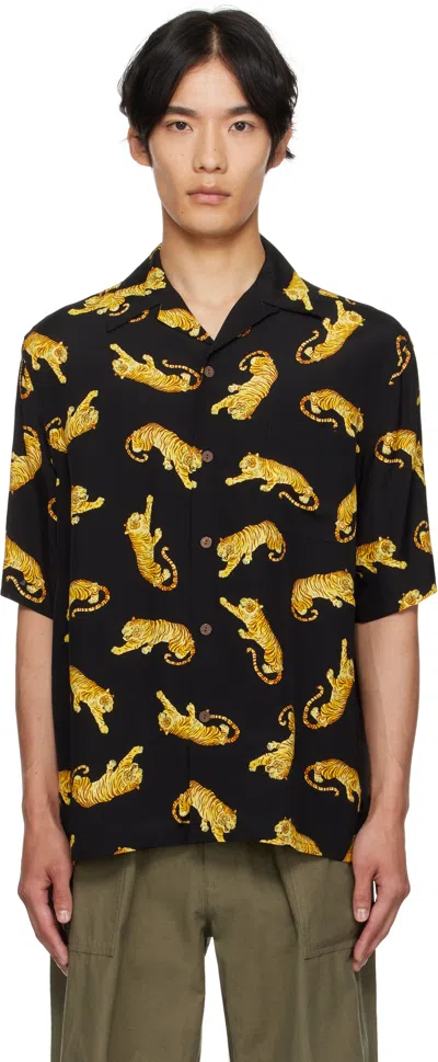 Wacko Maria Black Tim Lehi Shirt In Multi