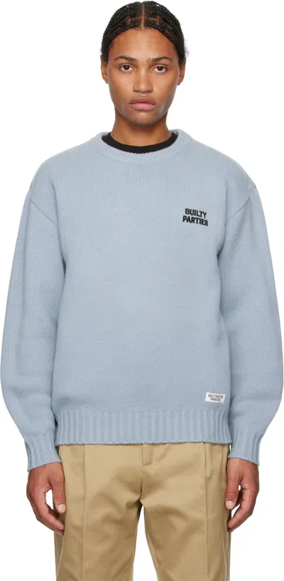 Wacko Maria Blue Classic Knit Sweater