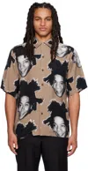 Wacko Maria Brown Graphic Shirt In Brown