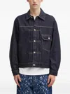 Wacko Maria Collared Flap-pocket Jacket In Blue