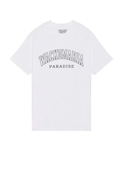 Wacko Maria Crew Neck T-shirt Type-6 In White