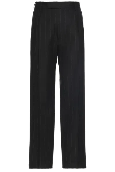 Wacko Maria Double Pleated Trousers In Black