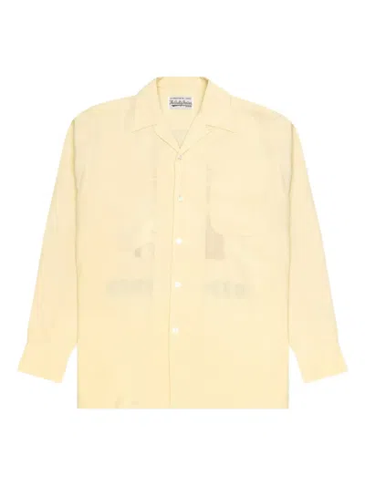 Wacko Maria Embroidered Shirt In Yellow