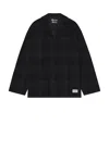 Wacko Maria Fleece Shirt Type-2 In Navy