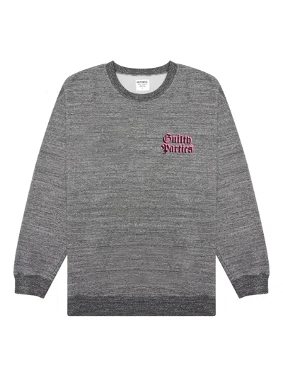 Wacko Maria Graphic-print Crew-neck Sweatshirt In Gray