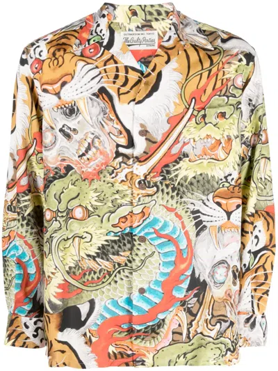 Wacko Maria Tim Lehi Hawaiian Shirt In Multicolor