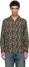 Wacko Maria Gray Leopard Shirt In Gray