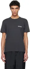 Wacko Maria Gray Standard Crew Neck T-shirt In Black
